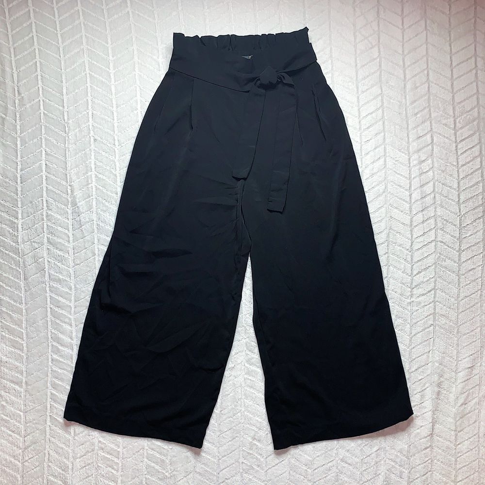 Zara Trafaluc Wide Leg Trouser Cropped Pants XS